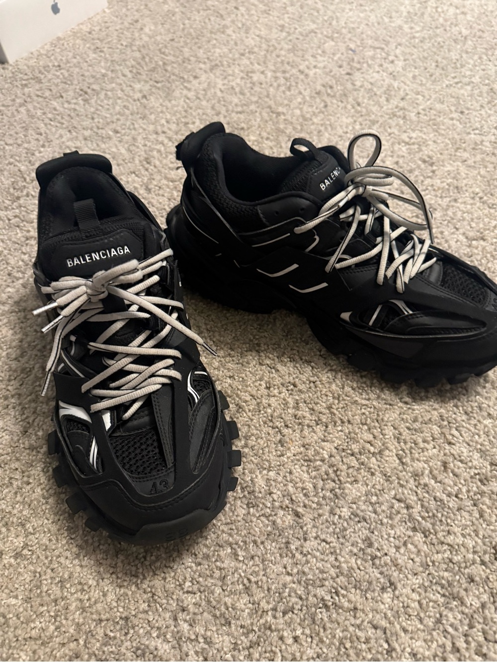 Balenciaga Black and Gray Track Trainers
